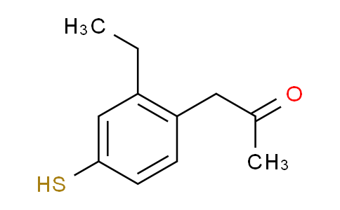 CAS No. 1806614-61-8, 1-(2-Ethyl-4-mercaptophenyl)propan-2-one