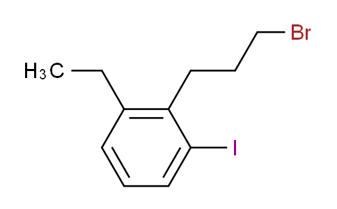 CAS No. 1806683-07-7, 1-(3-Bromopropyl)-2-ethyl-6-iodobenzene
