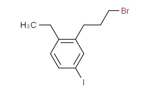 CAS No. 1805855-26-8, 1-(3-Bromopropyl)-2-ethyl-5-iodobenzene