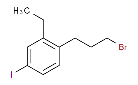 CAS No. 1805716-51-1, 1-(3-Bromopropyl)-2-ethyl-4-iodobenzene