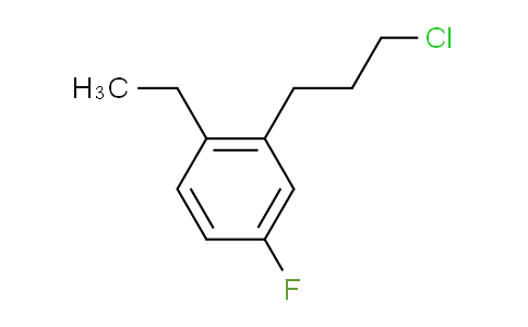 CAS No. 1804287-66-8, 1-(3-Chloropropyl)-2-ethyl-5-fluorobenzene