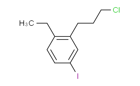 CAS No. 1804177-99-8, 1-(3-Chloropropyl)-2-ethyl-5-iodobenzene