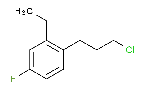 CAS No. 1805721-94-1, 1-(3-Chloropropyl)-2-ethyl-4-fluorobenzene