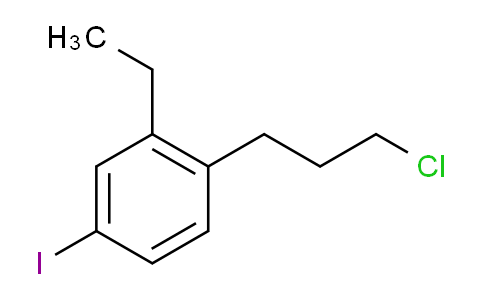 CAS No. 1804157-96-7, 1-(3-Chloropropyl)-2-ethyl-4-iodobenzene