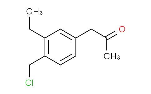CAS No. 1804077-57-3, 1-(4-(Chloromethyl)-3-ethylphenyl)propan-2-one