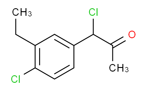 CAS No. 1804236-81-4, 1-Chloro-1-(4-chloro-3-ethylphenyl)propan-2-one