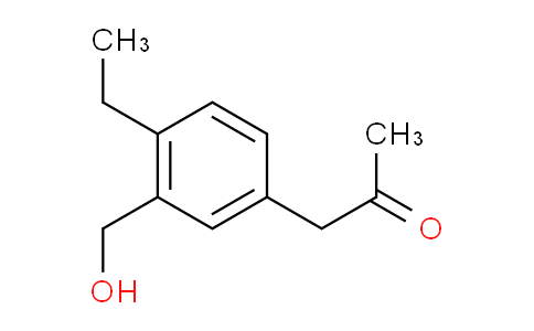 CAS No. 1804156-86-2, 1-(4-Ethyl-3-(hydroxymethyl)phenyl)propan-2-one