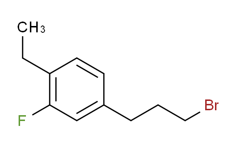 CAS No. 1805697-47-5, 1-(3-Bromopropyl)-4-ethyl-3-fluorobenzene