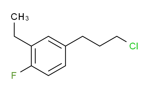CAS No. 1806602-88-9, 1-(3-Chloropropyl)-3-ethyl-4-fluorobenzene