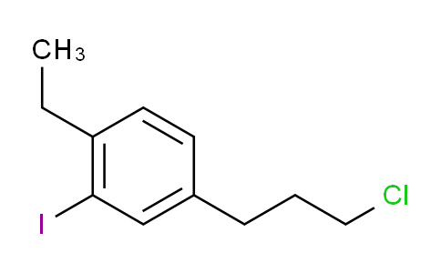 CAS No. 1803724-23-3, 1-(3-Chloropropyl)-4-ethyl-3-iodobenzene