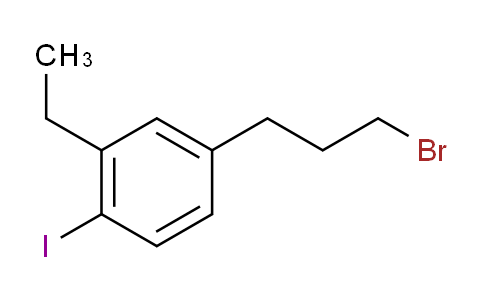 CAS No. 1804289-09-5, 1-(3-Bromopropyl)-3-ethyl-4-iodobenzene