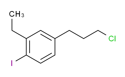 CAS No. 1804289-18-6, 1-(3-Chloropropyl)-3-ethyl-4-iodobenzene