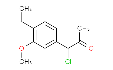 CAS No. 1804179-89-2, 1-Chloro-1-(4-ethyl-3-methoxyphenyl)propan-2-one
