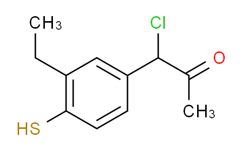 CAS No. 1806677-52-0, 1-Chloro-1-(3-ethyl-4-mercaptophenyl)propan-2-one
