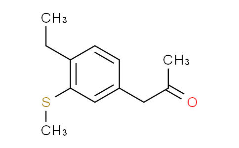 CAS No. 1805754-78-2, 1-(4-Ethyl-3-(methylthio)phenyl)propan-2-one