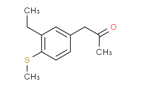 CAS No. 1804183-92-3, 1-(3-Ethyl-4-(methylthio)phenyl)propan-2-one