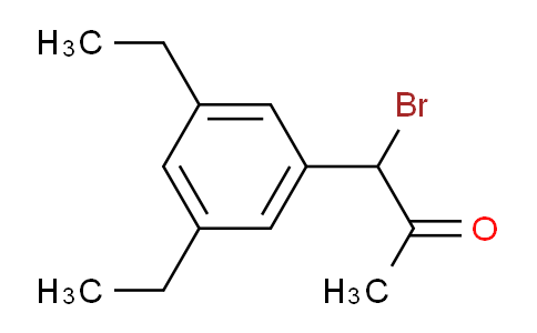 CAS No. 1803849-85-5, 1-Bromo-1-(3,5-diethylphenyl)propan-2-one
