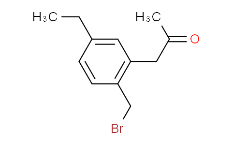 CAS No. 1803746-01-1, 1-(2-(Bromomethyl)-5-ethylphenyl)propan-2-one