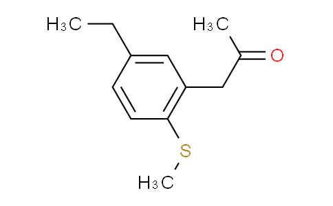 CAS No. 1806485-00-6, 1-(5-Ethyl-2-(methylthio)phenyl)propan-2-one