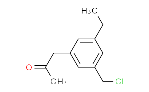 CAS No. 1804096-05-6, 1-(3-(Chloromethyl)-5-ethylphenyl)propan-2-one