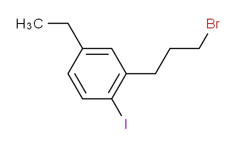 CAS No. 1806676-77-6, 1-(3-Bromopropyl)-5-ethyl-2-iodobenzene
