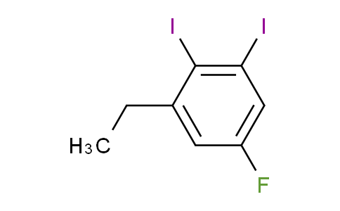 CAS No. 1806290-75-4, 1,2-Diiodo-3-ethyl-5-fluorobenzene