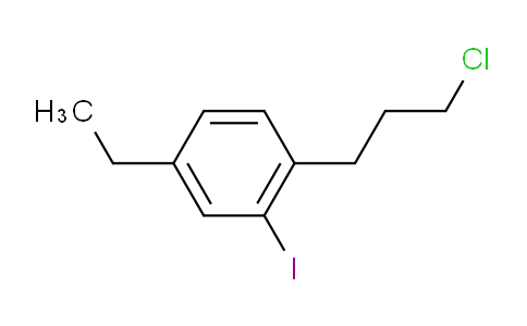 CAS No. 1806484-16-1, 1-(3-Chloropropyl)-4-ethyl-2-iodobenzene