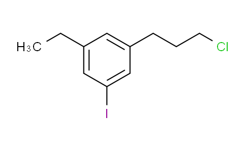 CAS No. 1806683-11-3, 1-(3-Chloropropyl)-3-ethyl-5-iodobenzene