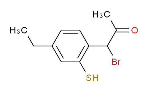 CAS No. 1804159-42-9, 1-Bromo-1-(4-ethyl-2-mercaptophenyl)propan-2-one
