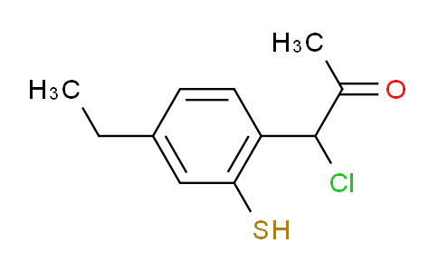 CAS No. 1804044-86-7, 1-Chloro-1-(4-ethyl-2-mercaptophenyl)propan-2-one