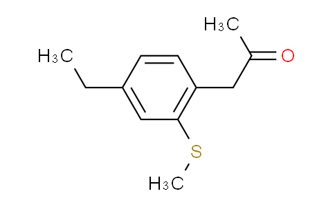 CAS No. 1806443-12-8, 1-(4-Ethyl-2-(methylthio)phenyl)propan-2-one