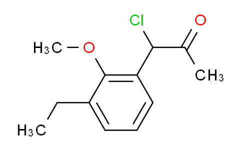 CAS No. 1804283-77-9, 1-Chloro-1-(3-ethyl-2-methoxyphenyl)propan-2-one