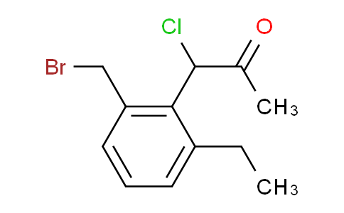 CAS No. 1804184-11-9, 1-(2-(Bromomethyl)-6-ethylphenyl)-1-chloropropan-2-one