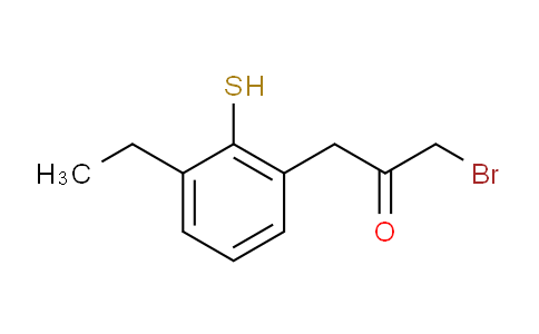 CAS No. 1804044-80-1, 1-Bromo-3-(3-ethyl-2-mercaptophenyl)propan-2-one