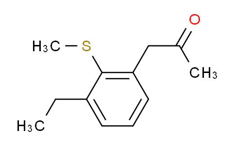 CAS No. 1804181-70-1, 1-(3-Ethyl-2-(methylthio)phenyl)propan-2-one