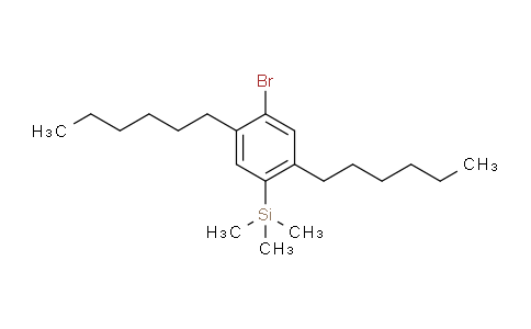 CAS No. 187275-60-1, (4-Bromo-2,5-dihexylphenyl)trimethylsilane