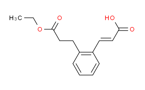 CAS No. 1807424-22-1, (E)-3-(2-(3-ethoxy-3-oxopropyl)phenyl)acrylic acid