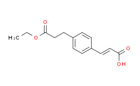 CAS No. 1057672-84-0, (E)-3-(4-(3-ethoxy-3-oxopropyl)phenyl)acrylic acid