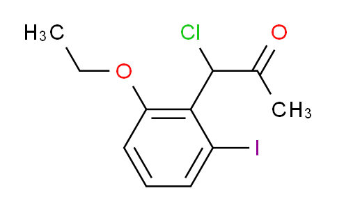 CAS No. 1804044-55-0, 1-Chloro-1-(2-ethoxy-6-iodophenyl)propan-2-one