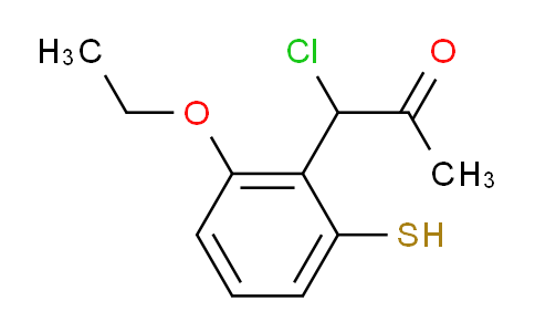 CAS No. 1805895-27-5, 1-Chloro-1-(2-ethoxy-6-mercaptophenyl)propan-2-one