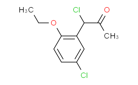 CAS No. 1804089-58-4, 1-Chloro-1-(5-chloro-2-ethoxyphenyl)propan-2-one