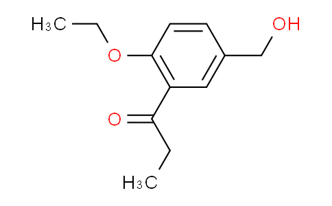 CAS No. 1803726-54-6, 1-(2-Ethoxy-5-(hydroxymethyl)phenyl)propan-1-one