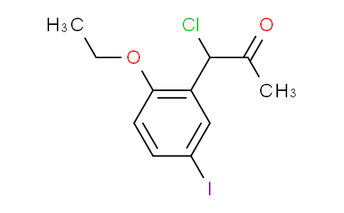 CAS No. 1804280-67-8, 1-Chloro-1-(2-ethoxy-5-iodophenyl)propan-2-one
