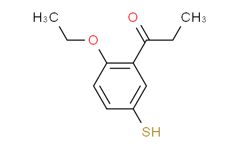 CAS No. 1804168-94-2, 1-(2-Ethoxy-5-mercaptophenyl)propan-1-one