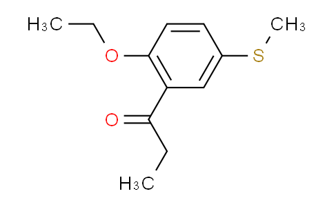 CAS No. 1805720-52-8, 1-(2-Ethoxy-5-(methylthio)phenyl)propan-1-one