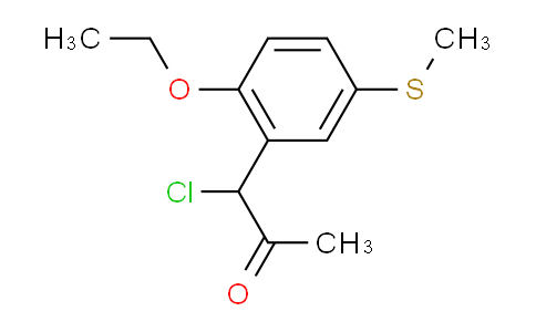 CAS No. 1806478-27-2, 1-Chloro-1-(2-ethoxy-5-(methylthio)phenyl)propan-2-one
