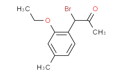 CAS No. 1804155-21-2, 1-Bromo-1-(2-ethoxy-4-methylphenyl)propan-2-one