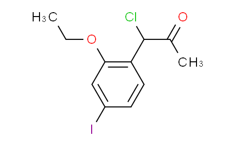CAS No. 1804168-25-9, 1-Chloro-1-(2-ethoxy-4-iodophenyl)propan-2-one