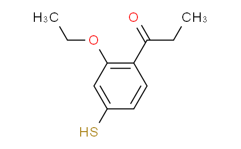 CAS No. 1806380-65-3, 1-(2-Ethoxy-4-mercaptophenyl)propan-1-one