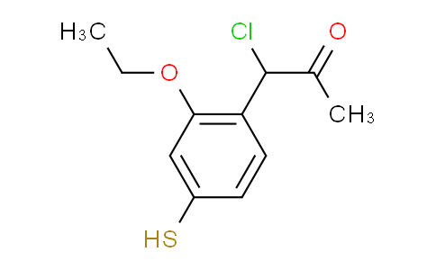 CAS No. 1806613-77-3, 1-Chloro-1-(2-ethoxy-4-mercaptophenyl)propan-2-one